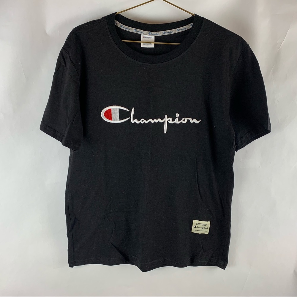Champion Men’s Size L Black Tee